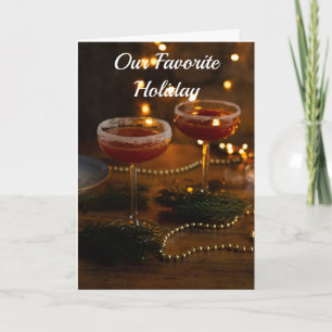 CARTES POUR FÊTES ANNUELLES N'ATTENDEZ PAS DE CÉLÉBRER LES VACANCES AVEC "VOUS