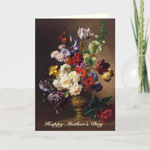 Cartes Pour Fêtes Annuelles Nature morte élégante de maître hollandais classiq