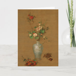 Cartes Pour Fêtes Annuelles Nature morte florale impériale chinoise par Castig