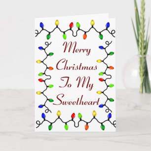 CARTES POUR FÊTES ANNUELLES **NAUGHTSWEETHEART** AMOUR À NOËL