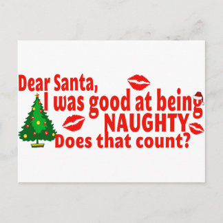 Cartes Pour Fêtes Annuelles Naughty Christmas