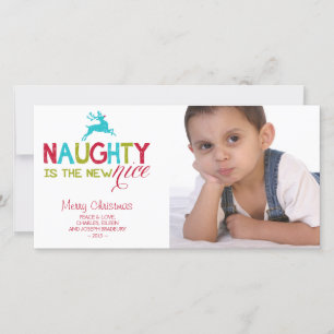 Cartes Pour Fêtes Annuelles Naughty est le nouveau Noël de Nice
