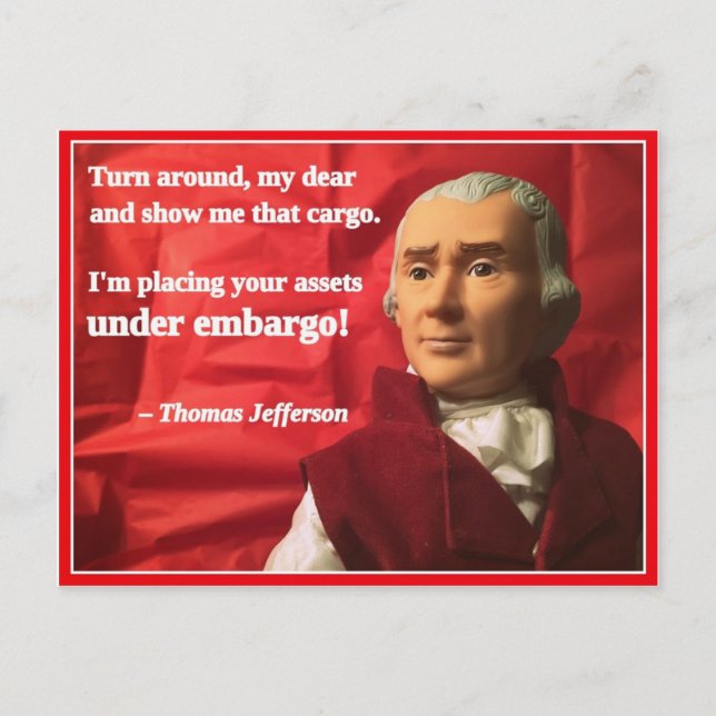 Cartes Pour Fêtes Annuelles Naughty Presidential Valentine: Embargo (Devant)