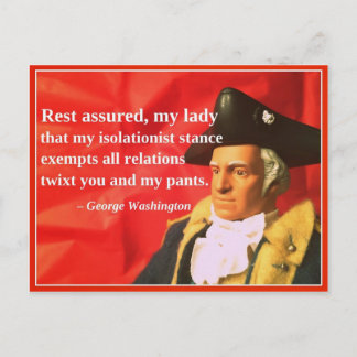 Cartes Pour Fêtes Annuelles Naughty Presidential Valentine : Isolationnisme