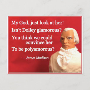 Cartes Pour Fêtes Annuelles Naughty Presidential Valentine: James and Dolley