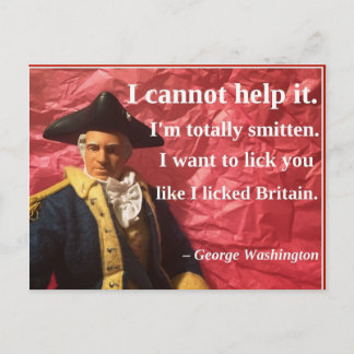 Cartes Pour Fêtes Annuelles Naughty Presidential Valentine: Licking Britain