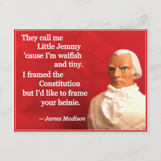 Cartes Pour Fêtes Annuelles Naughty Presidential Valentine: Madison the Framer