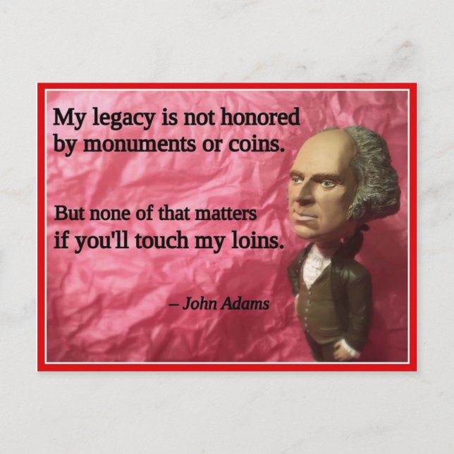Cartes Pour Fêtes Annuelles Naughty Presidential Valentine: Monuments (Devant)