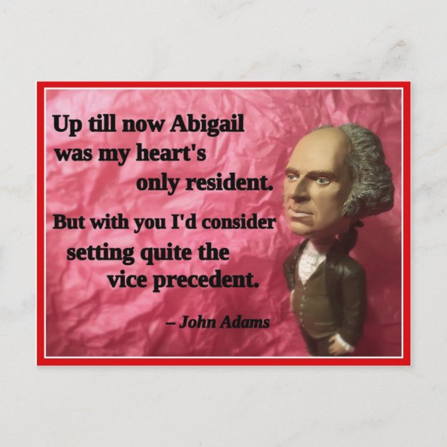 Cartes Pour Fêtes Annuelles Naughty Presidential Valentine: Vice Precedent (Devant)