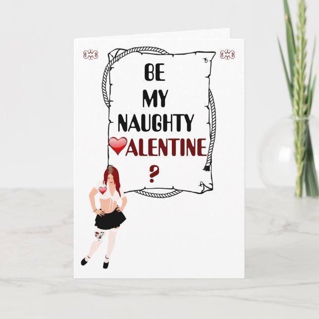 Cartes Pour Fêtes Annuelles Naughty Valentine (Devant)