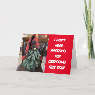 CARTES POUR FÊTES ANNUELLES N'AVEZ PAS BESOIN DE PRÉSENTER "JE VOUS AI" À NOËL