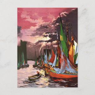 Cartes Pour Fêtes Annuelles Navires dans le port de La Rochelle Art