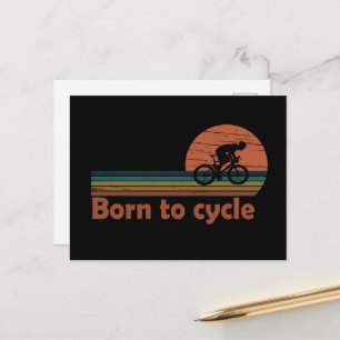 Cartes Pour Fêtes Annuelles Né à cycle vintage