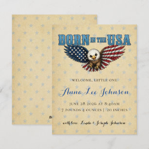Cartes Pour Fêtes Annuelles Né aux États-Unis Annonce de naissance