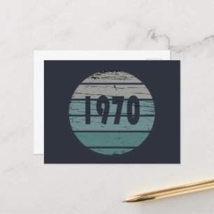 Cartes Pour Fêtes Annuelles Né en 1970 cadeau d'anniversaire vintage