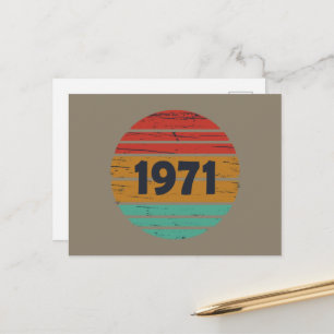 Cartes Pour Fêtes Annuelles Né en 1971 vintage anniversaire