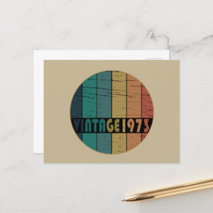 Cartes Pour Fêtes Annuelles né en 1973 cadeau d'anniversaire vintage