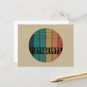 Cartes Pour Fêtes Annuelles né en 1975 vintage 50e anniversaire cadeau