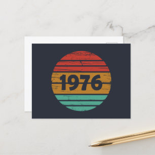Cartes Pour Fêtes Annuelles Né en 1976 cadeau d'anniversaire vintage