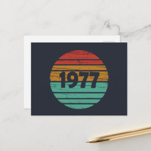 Cartes Pour Fêtes Annuelles Né en 1977 millésime anniversaire