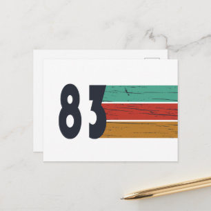 Cartes Pour Fêtes Annuelles Né en 1983 élégant anniversaire vintage