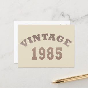 Cartes Pour Fêtes Annuelles né en 1985 vintage cadeau de 40e anniversaire