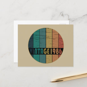 Cartes Pour Fêtes Annuelles né en 1986 anniversaire vintage