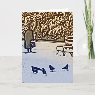 Cartes Pour Fêtes Annuelles ne les laissez pas seuls