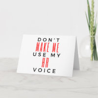 Ne me faites pas utiliser ma voix de DRH 2