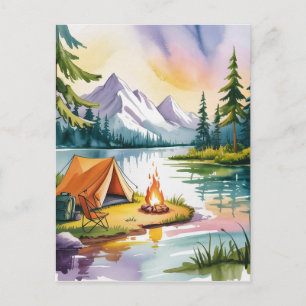 Cartes Pour Fêtes Annuelles Né pour camper