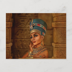 Cartes Pour Fêtes Annuelles Nefertiti - Neferneferuaten la reine égyptienne