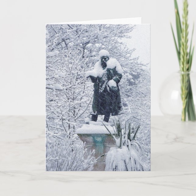 Cartes Pour Fêtes Annuelles Neige à Cardiff (Devant)