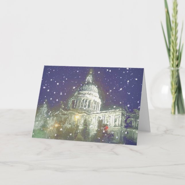 Cartes Pour Fêtes Annuelles Neige à St Pauls (Devant)