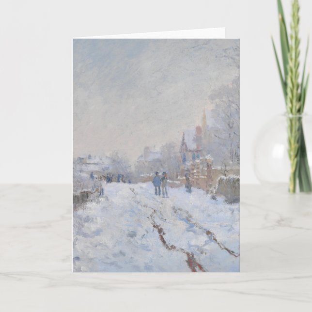 Cartes Pour Fêtes Annuelles Neige d'hiver chez Argeteuil (Devant)
