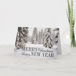 Cartes Pour Fêtes Annuelles Neige d'hiver dans la région de Crystal Mountain