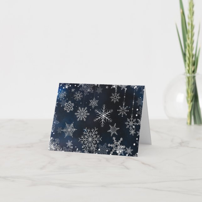 Cartes Pour Fêtes Annuelles Neige en cours  (Devant)