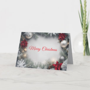 Cartes Pour Fêtes Annuelles Neige et Argent - De Ma Mine À La Vôtre Noël