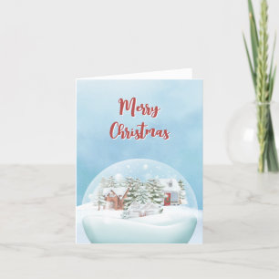 Cartes Pour Fêtes Annuelles Neige hiver merveilleux Noël