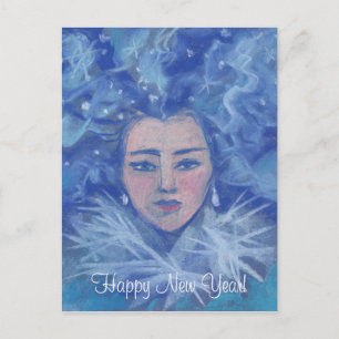 Cartes Pour Fêtes Annuelles Neige, imaginaire d'hiver, Nouvel An de Noël