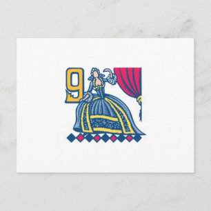 Cartes Pour Fêtes Annuelles Neuf Dames