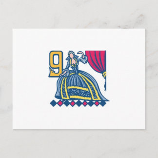 Cartes Pour Fêtes Annuelles Neuf Dames