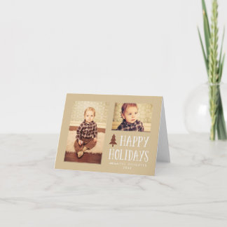 Cartes Pour Fêtes Annuelles Neutral Joyeux Joyeux Fêtes de Noël Photo Salutati