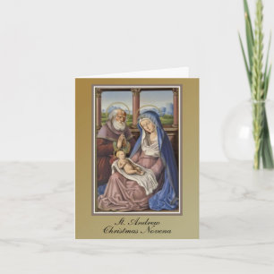Cartes Pour Fêtes Annuelles Neuvaine de Noël de saint André