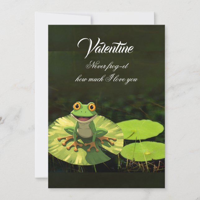 Cartes Pour Fêtes Annuelles Never frog-et how much I love you (Devant)