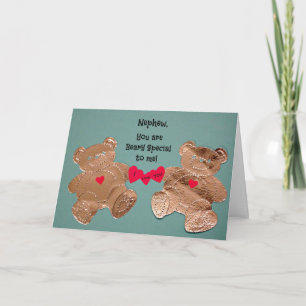 Cartes Pour Fêtes Annuelles Neveu, vous êtes Special de Beary à moi !