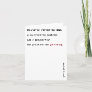 Cartes Pour Fêtes Annuelles New Year - Franklin