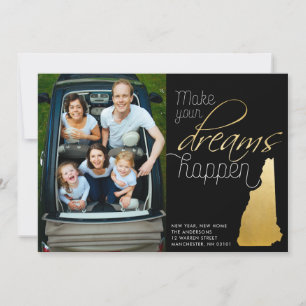 Cartes Pour Fêtes Annuelles New Year New Home New Hampshire Photo Card