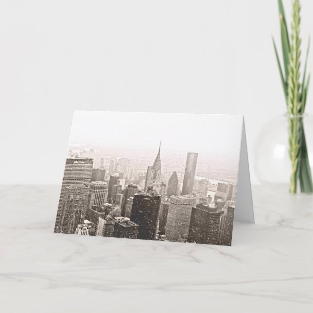 Cartes Pour Fêtes Annuelles New York (Devant)