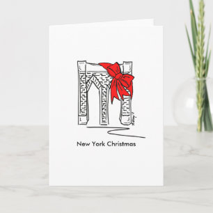 Cartes Pour Fêtes Annuelles New York City Brooklyn Bridge NYC Christmas Bklyn