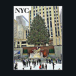 Cartes Pour Fêtes Annuelles New York City Grand Central Christmas Tree<br><div class="desc">New York City Grand Central Christmas Tree Postcard</div>